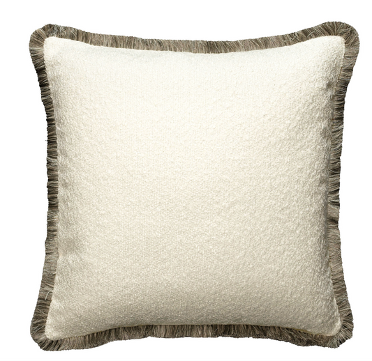 Huntsman Ivory / Alezio Gold Boucle Cushion