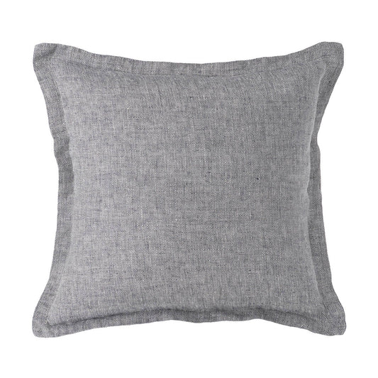 Diamond Weave Linen Cushion, Ink 45 x 45cm