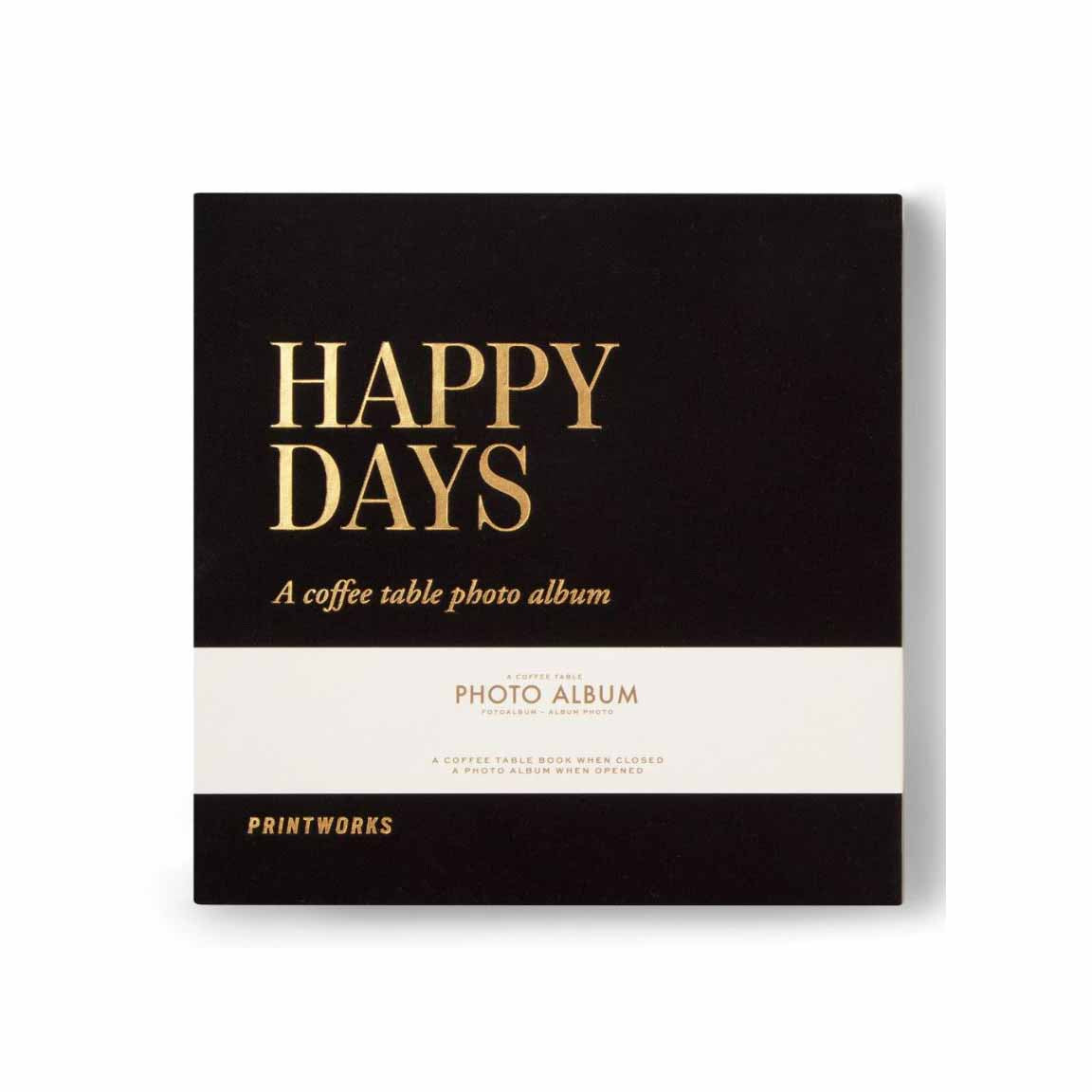 Printworks Happy Days Photo Album, Black