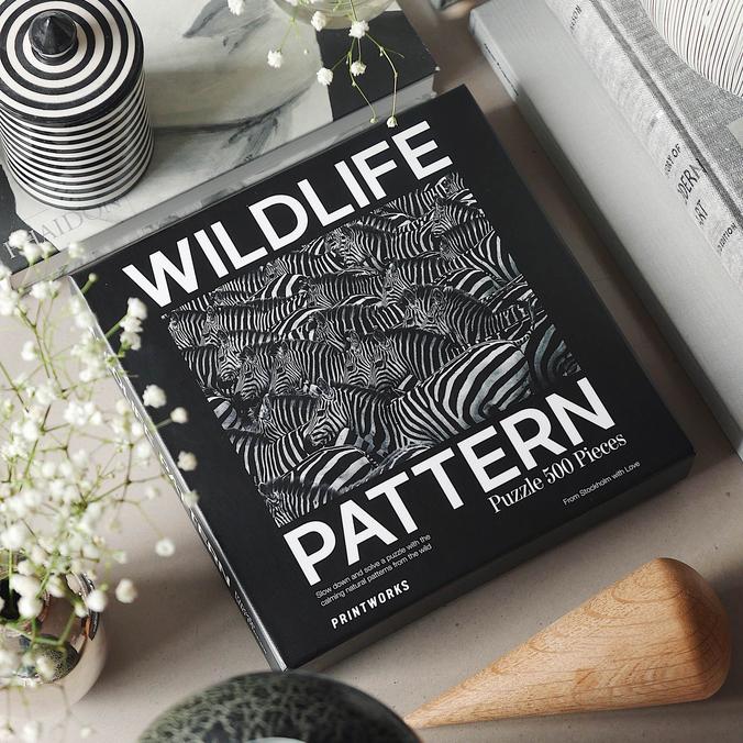 Printworks Puzzle Wildlife Pattern, Zebra